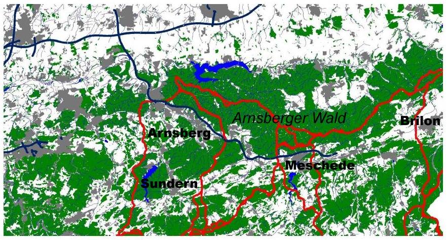 Wildkatzenwegeplan in Arnsberg und Umgebung